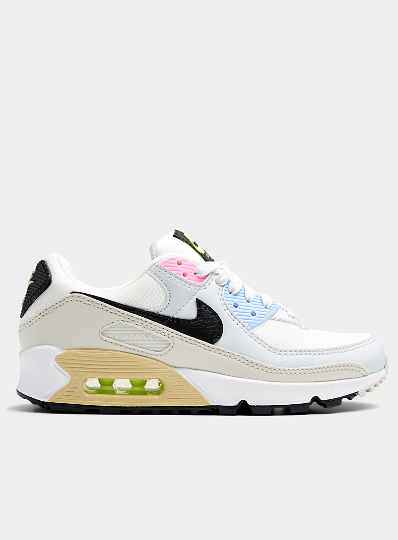 Nike White Air Max 90 lavender and pink sneakers Women for women