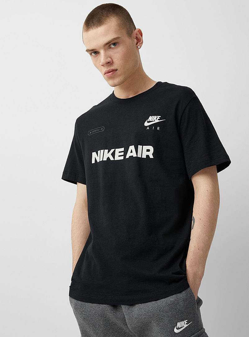 Nike Black Multifaceted logo T-shirt for men