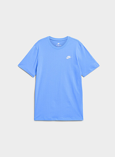 Nike White Small logo Sportswear Club T-shirt for men