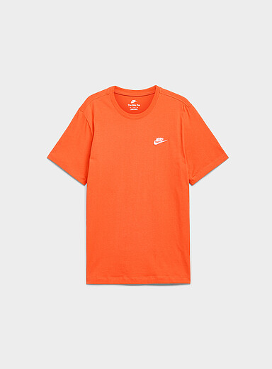 Nike White Small logo Sportswear Club T-shirt for men