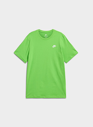 Nike White Small logo Sportswear Club T-shirt for men