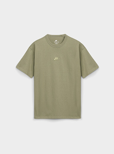 Nike: Le t-shirt ample Sportswear Essentials Vert sauge pour homme