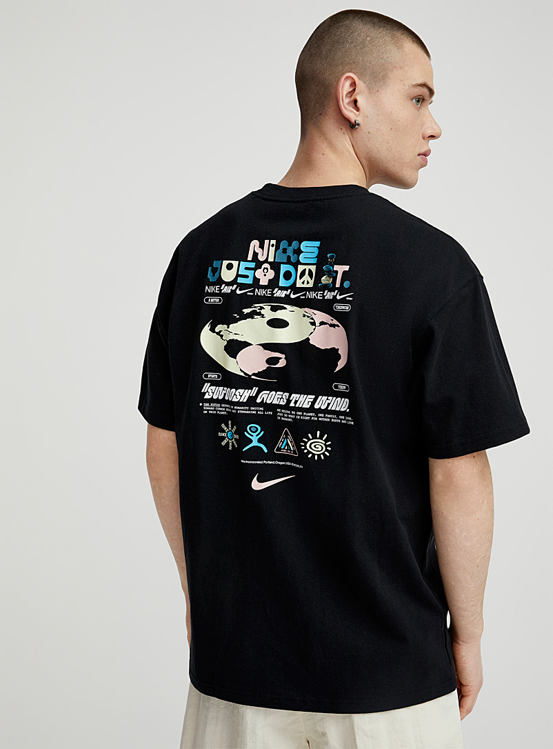 Nike: Le t-shirt graphiques positifs Noir pour homme