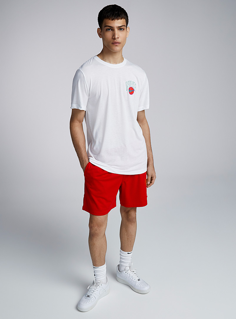 Nike: Le t-shirt Hoops Blanc pour homme