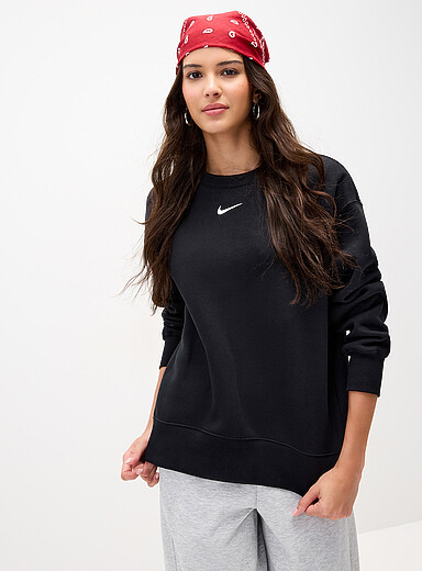 Central logo drop-shoulder sweatshirt