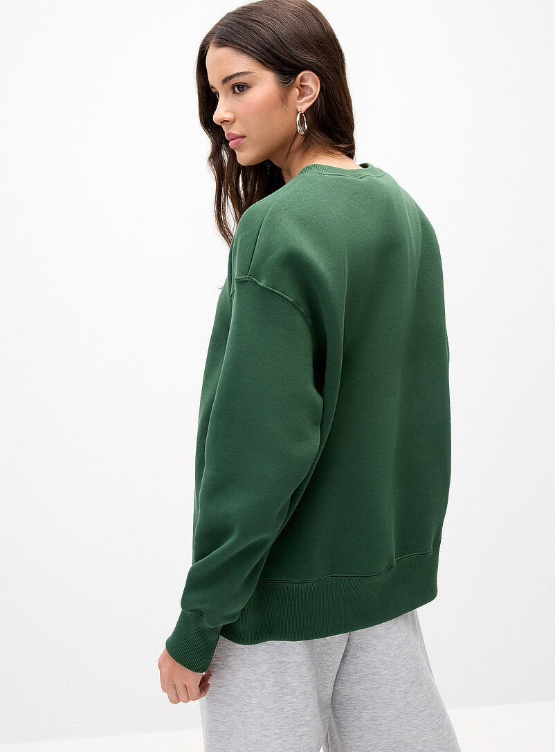 Nike Black Central logo drop-shoulder sweatshirt for women
