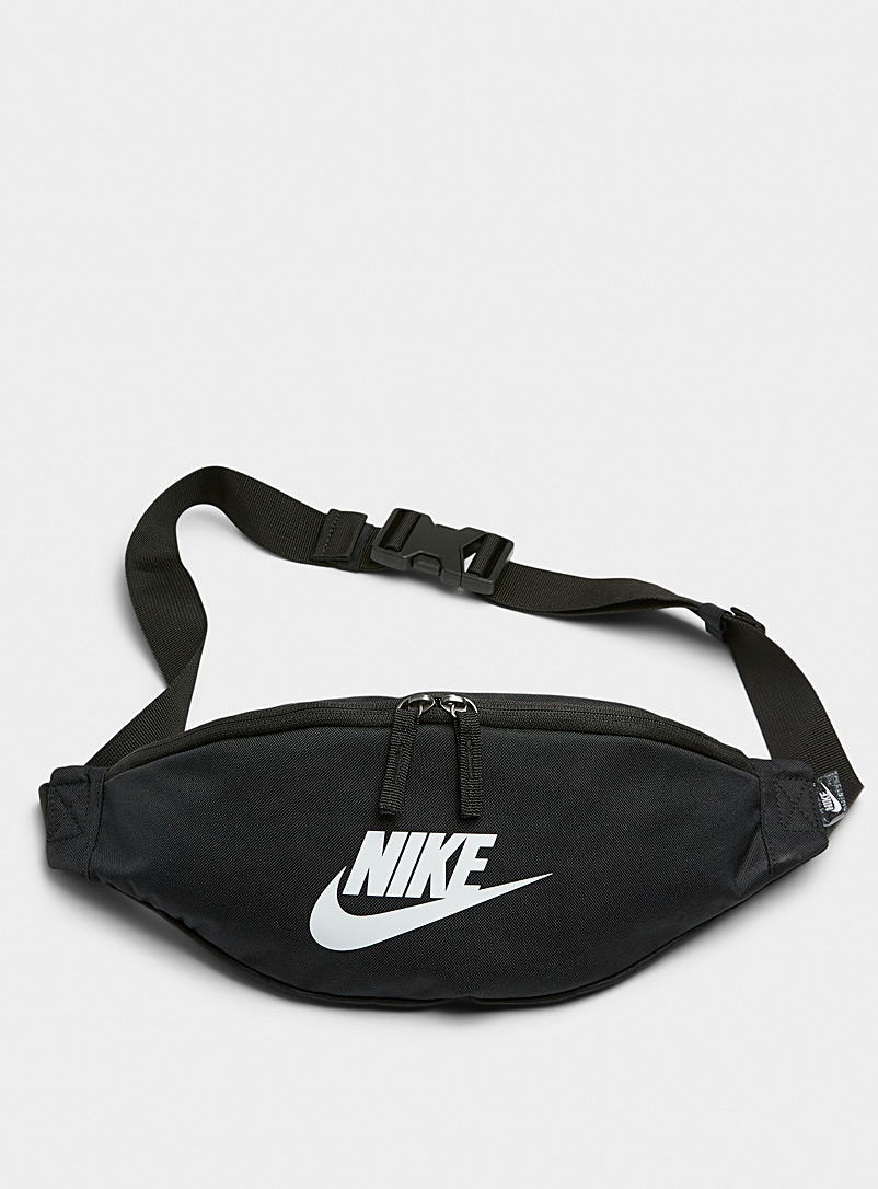 Nike Black Heritage belt bag for men