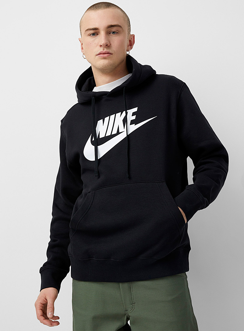 Nike Black Classic logo hoodie for men
