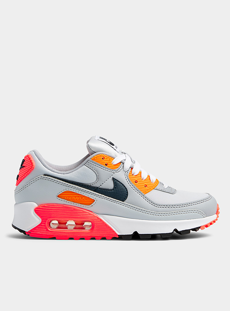 Nike Patterned Grey Air Max 90 grey-crimson-gold sneakers Women for women