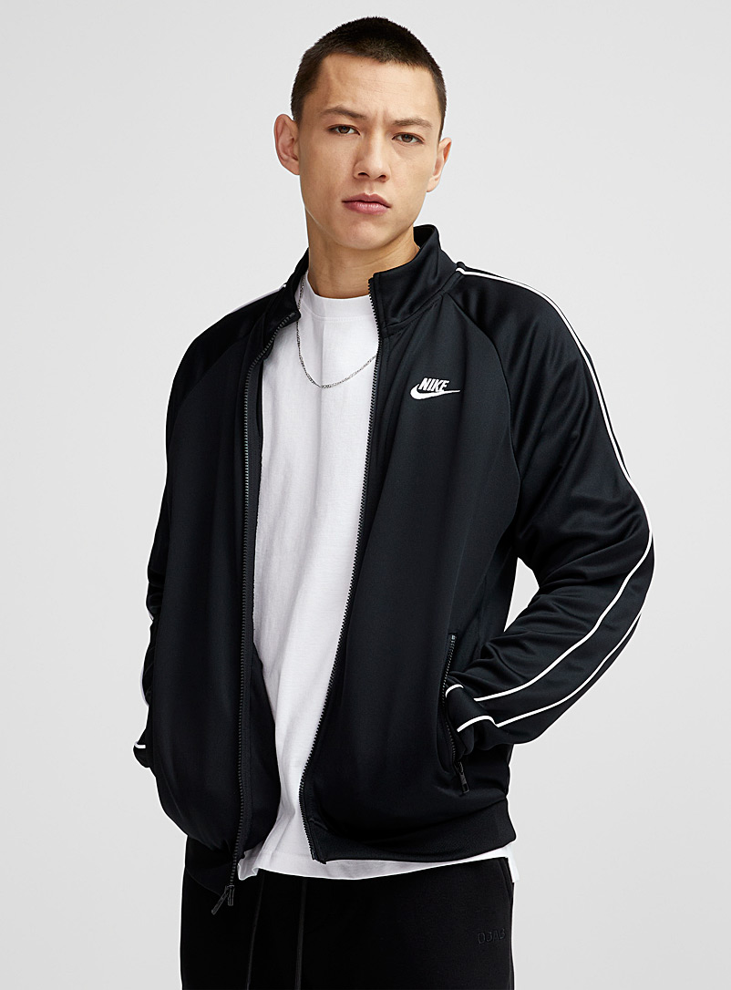 Nike Black Contrast piping track jacket for men