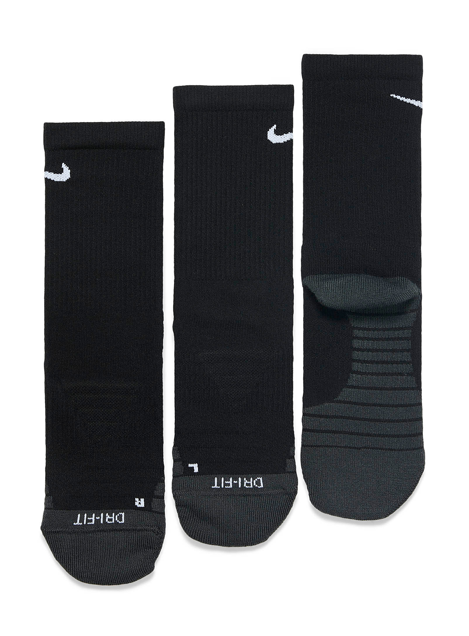 Nike Everyday Max Padded Socks  Set Of 3 In Black