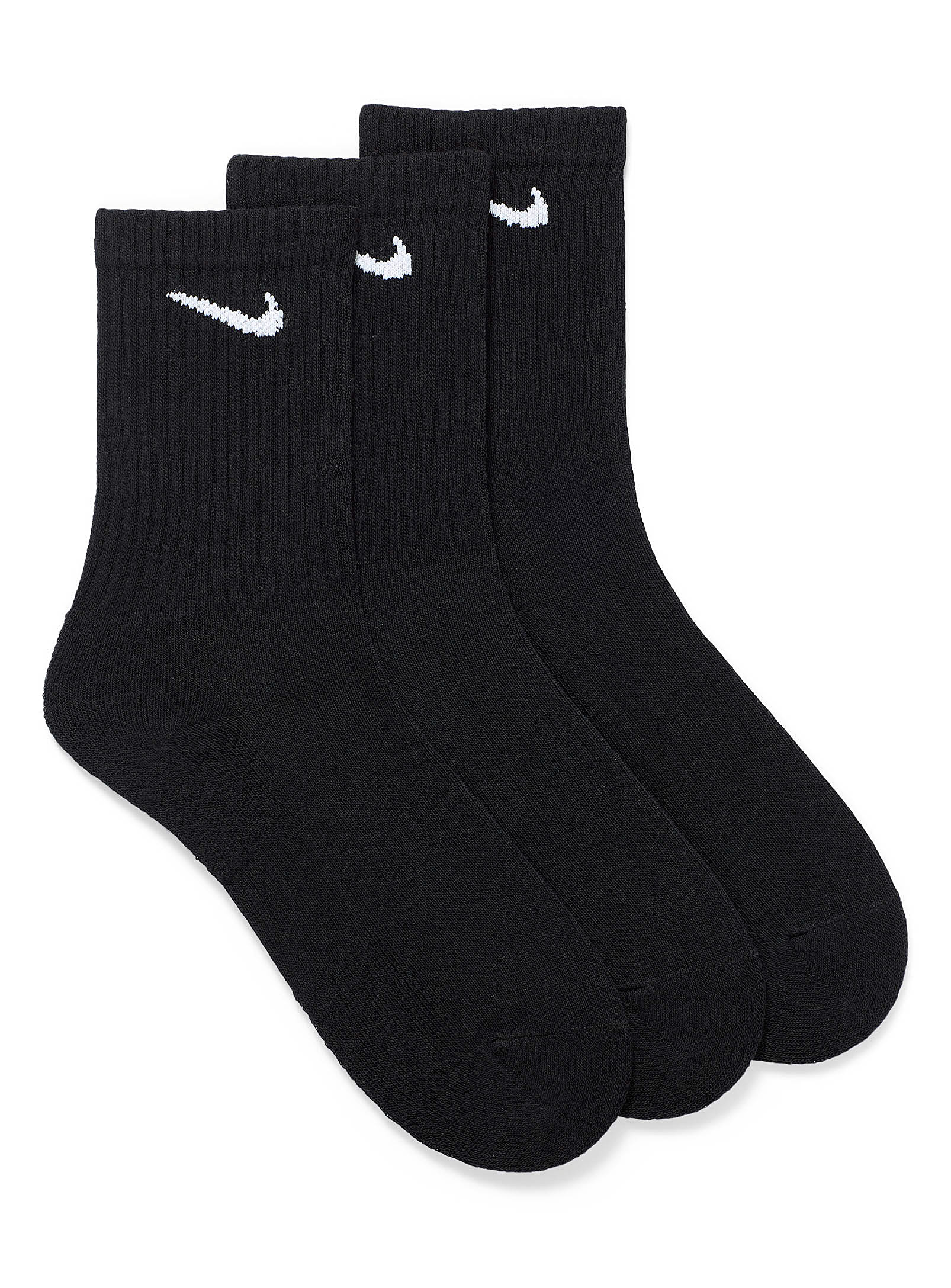 Nike Everyday Max Athletic Socks 3-pack In Black