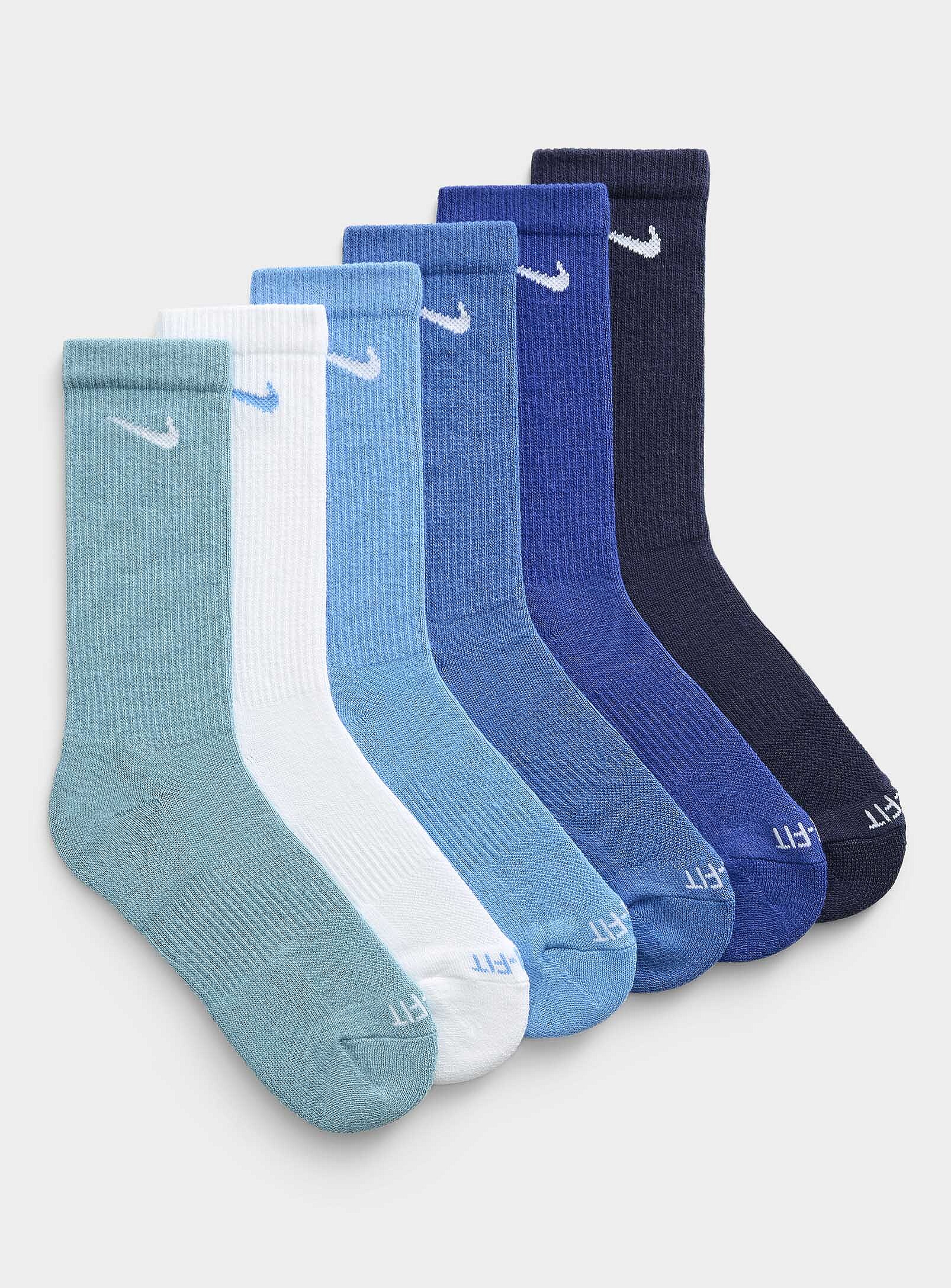 Nike - Everyday Plus colourful socks 6-pack (Men, Blue, LARGE)