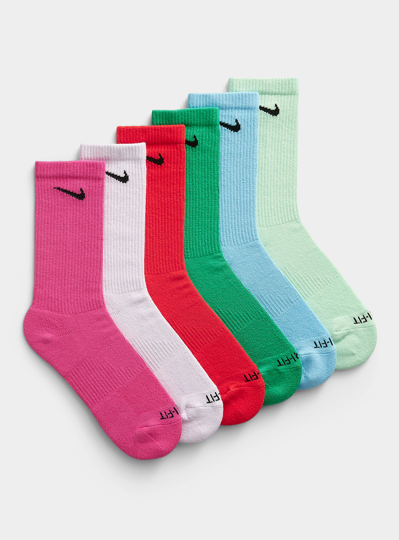 Nike Everyday Plus Colourful Socks 6-pack In Patterned Blue