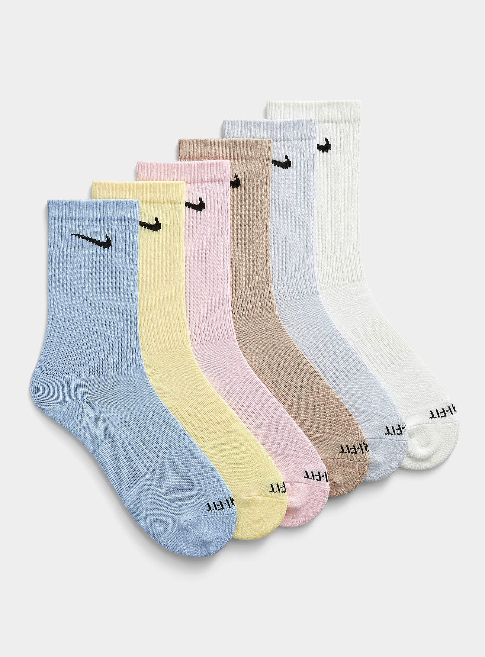 Nike - Everyday Plus colourful socks 6-pack (Men, Red, LARGE)