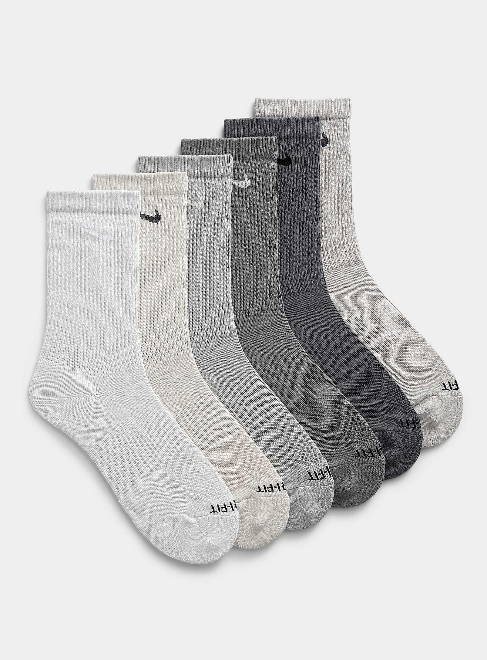 Nike Everyday Plus Colourful Socks 6-pack In Patterned Black
