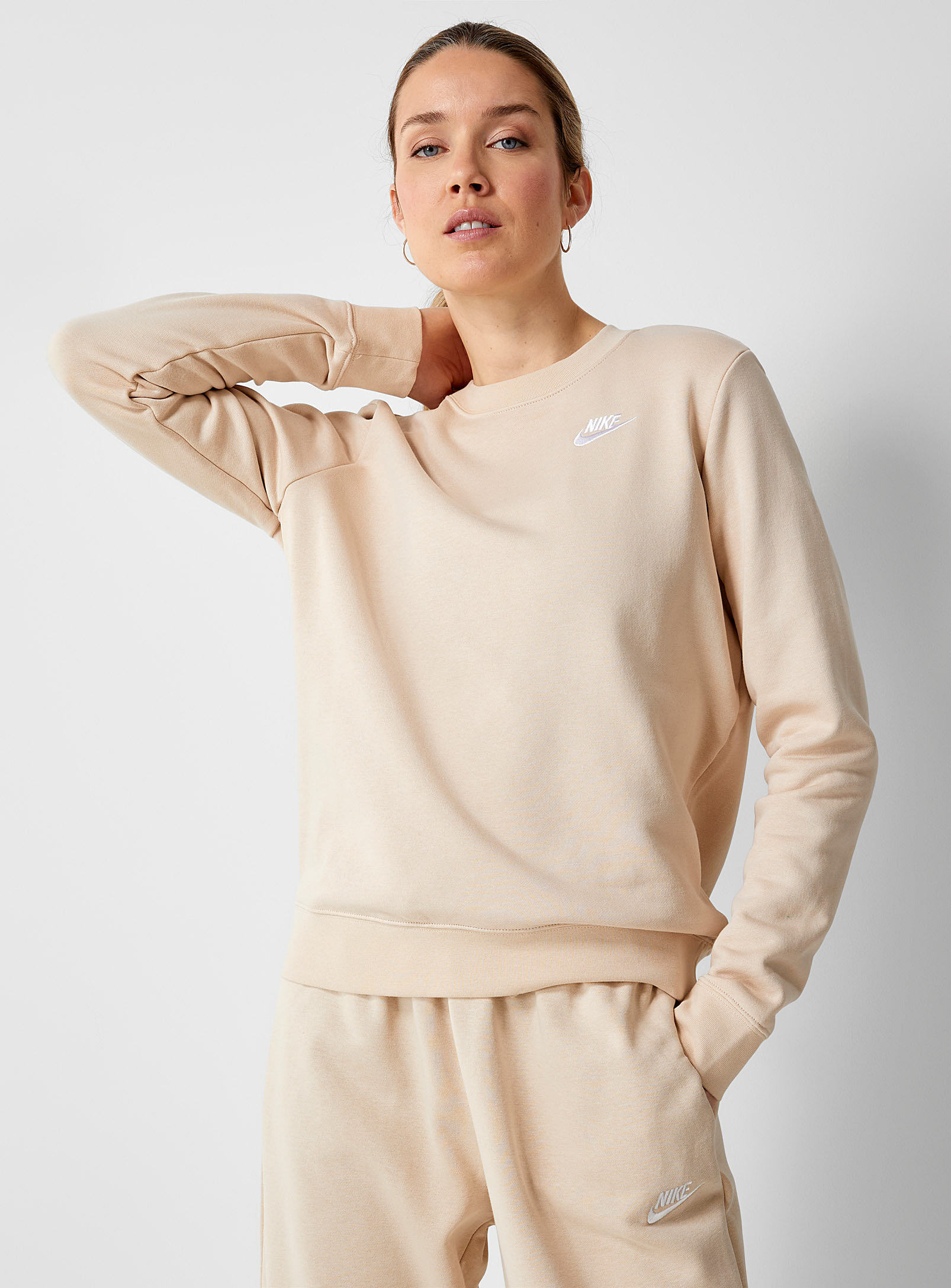 Nike - Women's Brushed underside crew-neck sweatshirt
