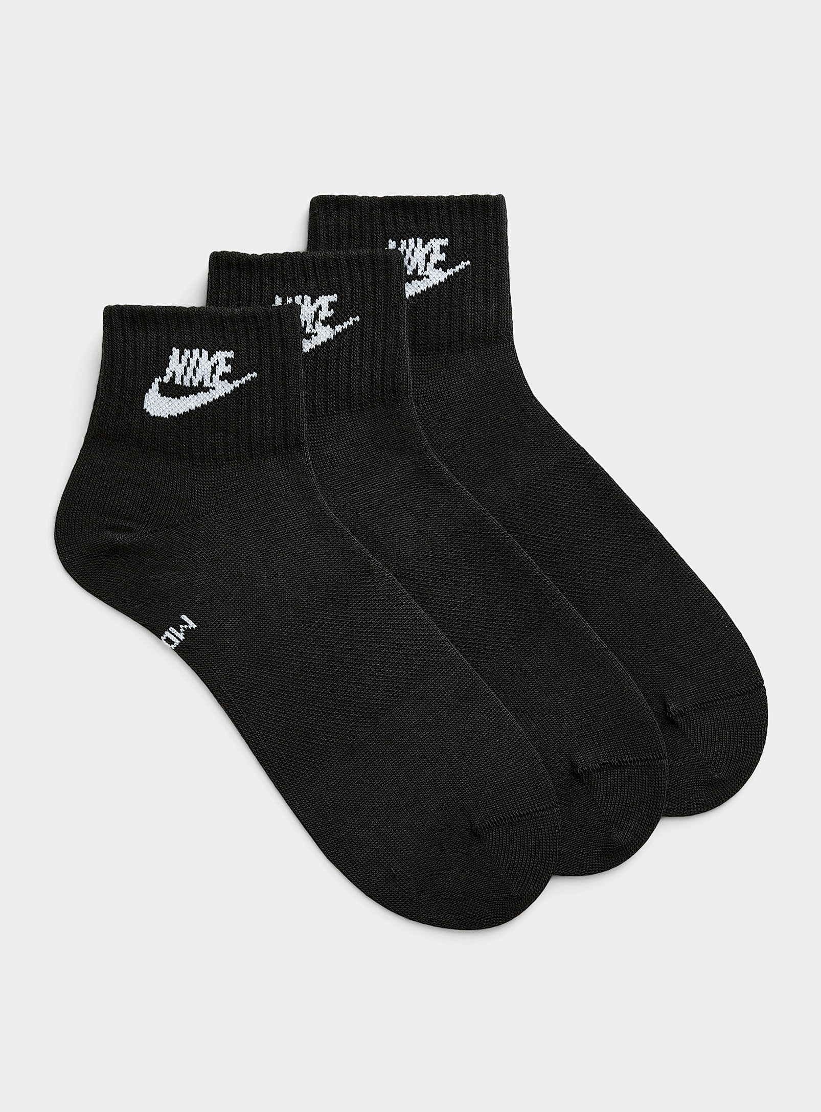 Nike Everyday Essential Socks Set Of 3 In Black