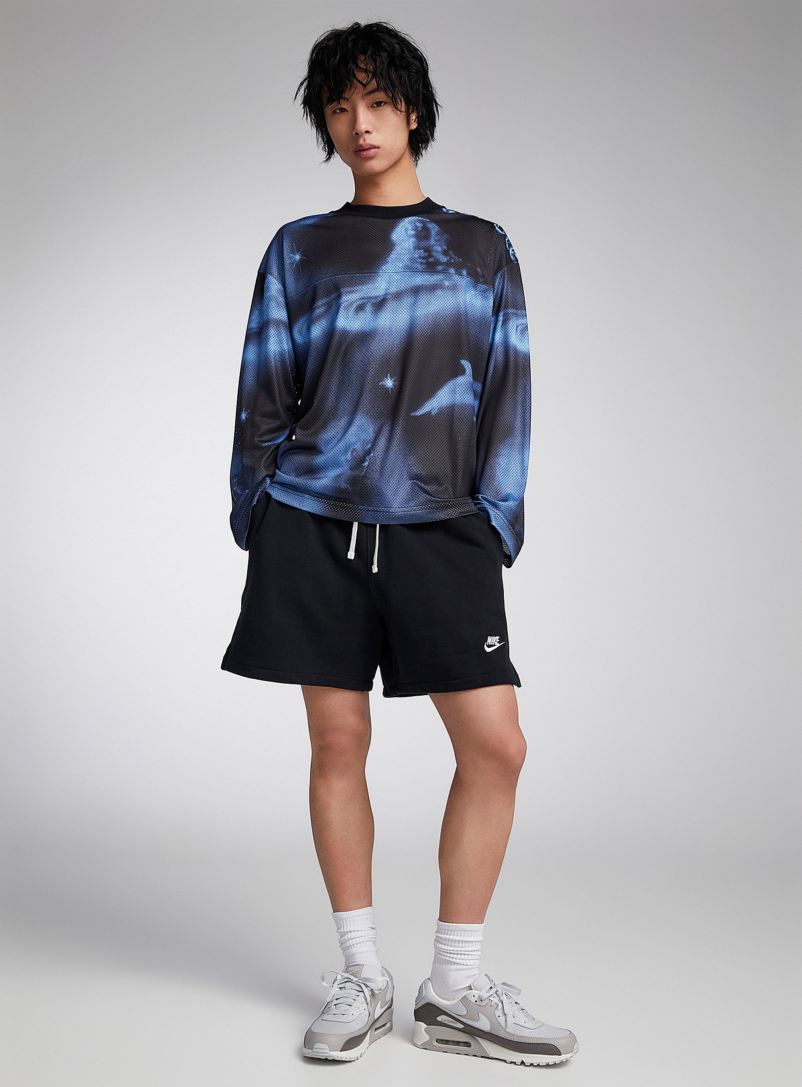 Shop Nike French Terry Flow Short In Black