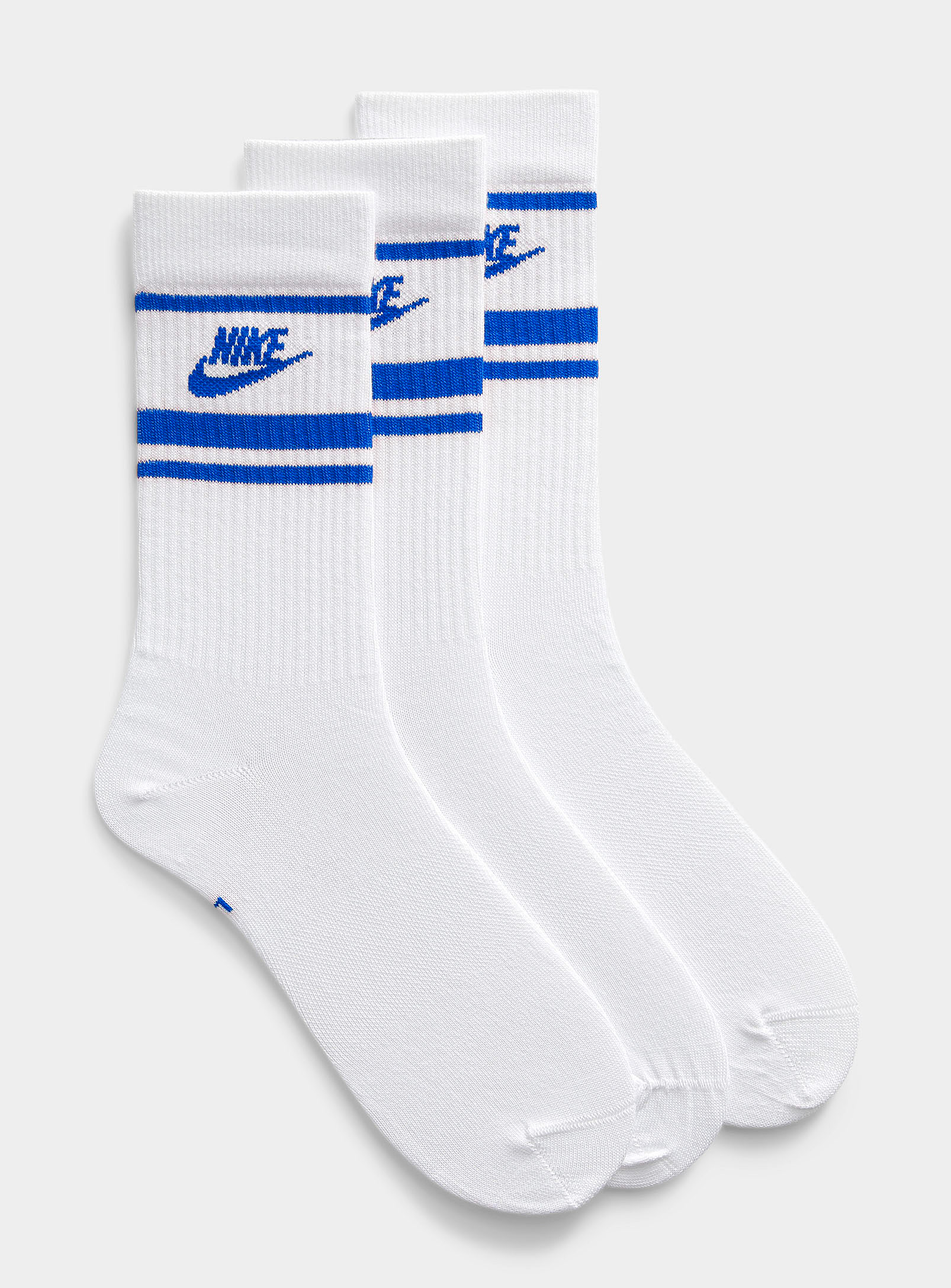 Nike Retro Athletic Socks 3-pack In Blue