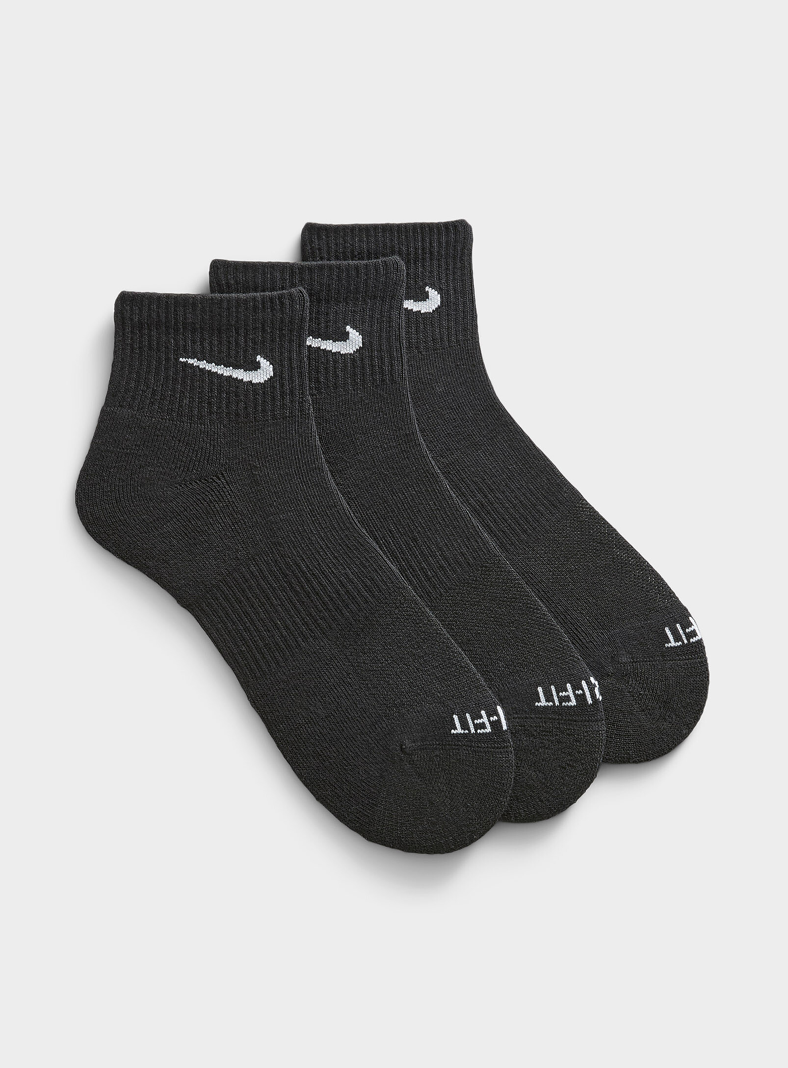 Nike - Everyday Plus ankle socks 3-pack (Men, Black, MEDIUM)