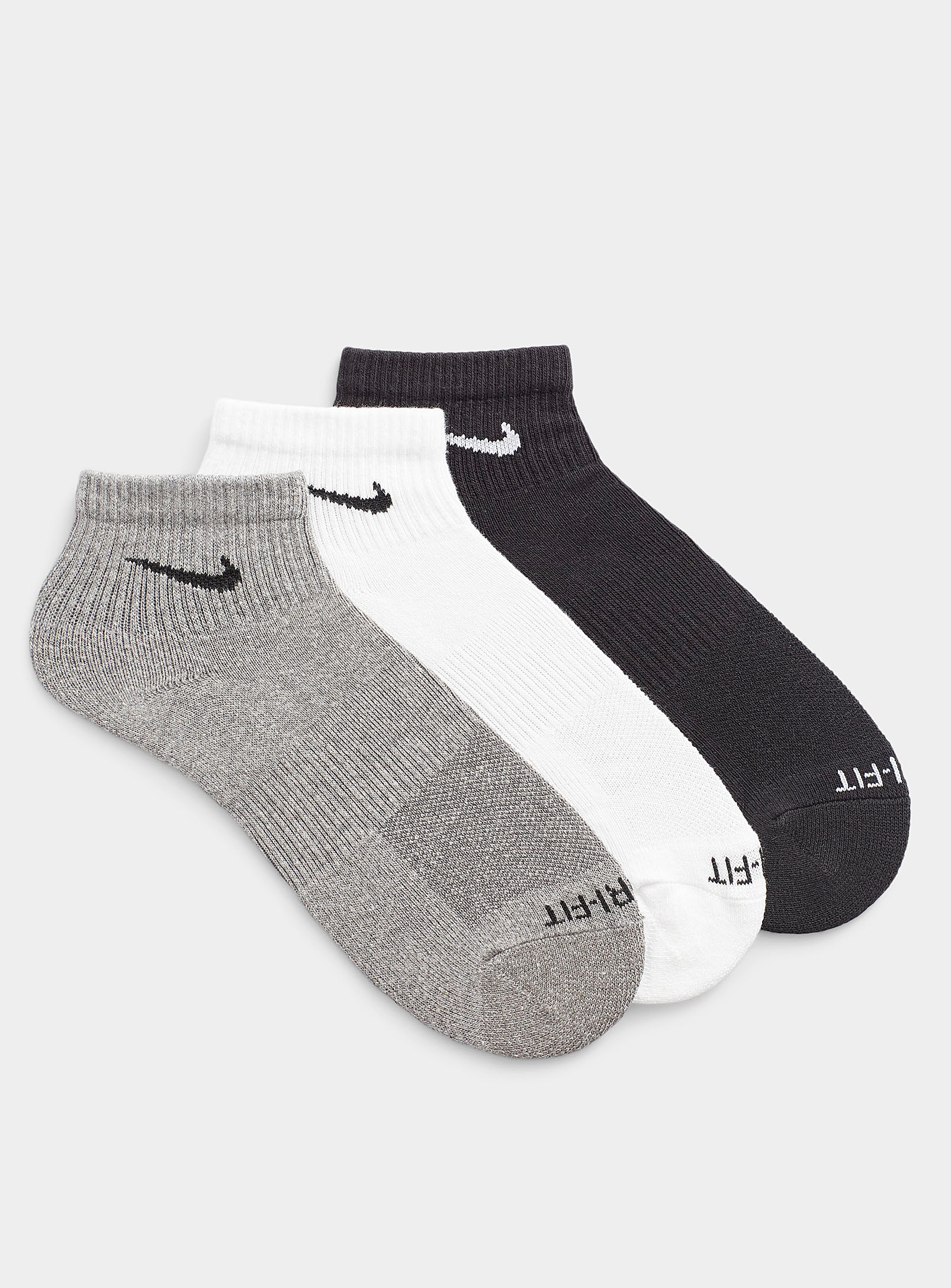 Nike - Everyday Plus ankle socks 3-pack (Men, White, LARGE)