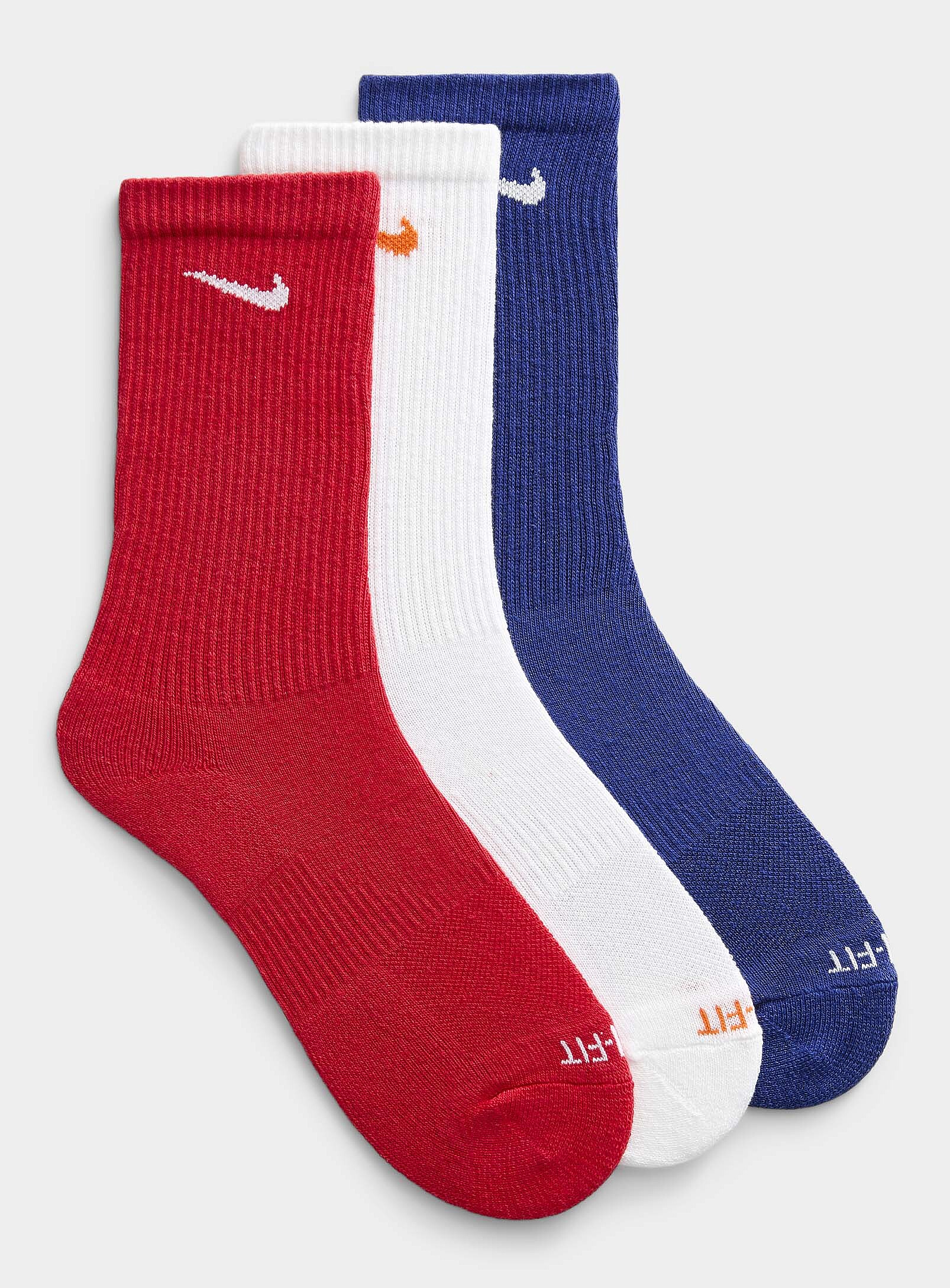 Nike - Everyday Plus seasonal socks 3-pack (Men, Red, LARGE)