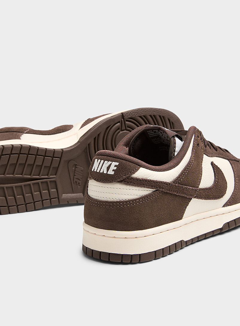 Ivory and brown Dunk Low Retro sneakers Men product image 2