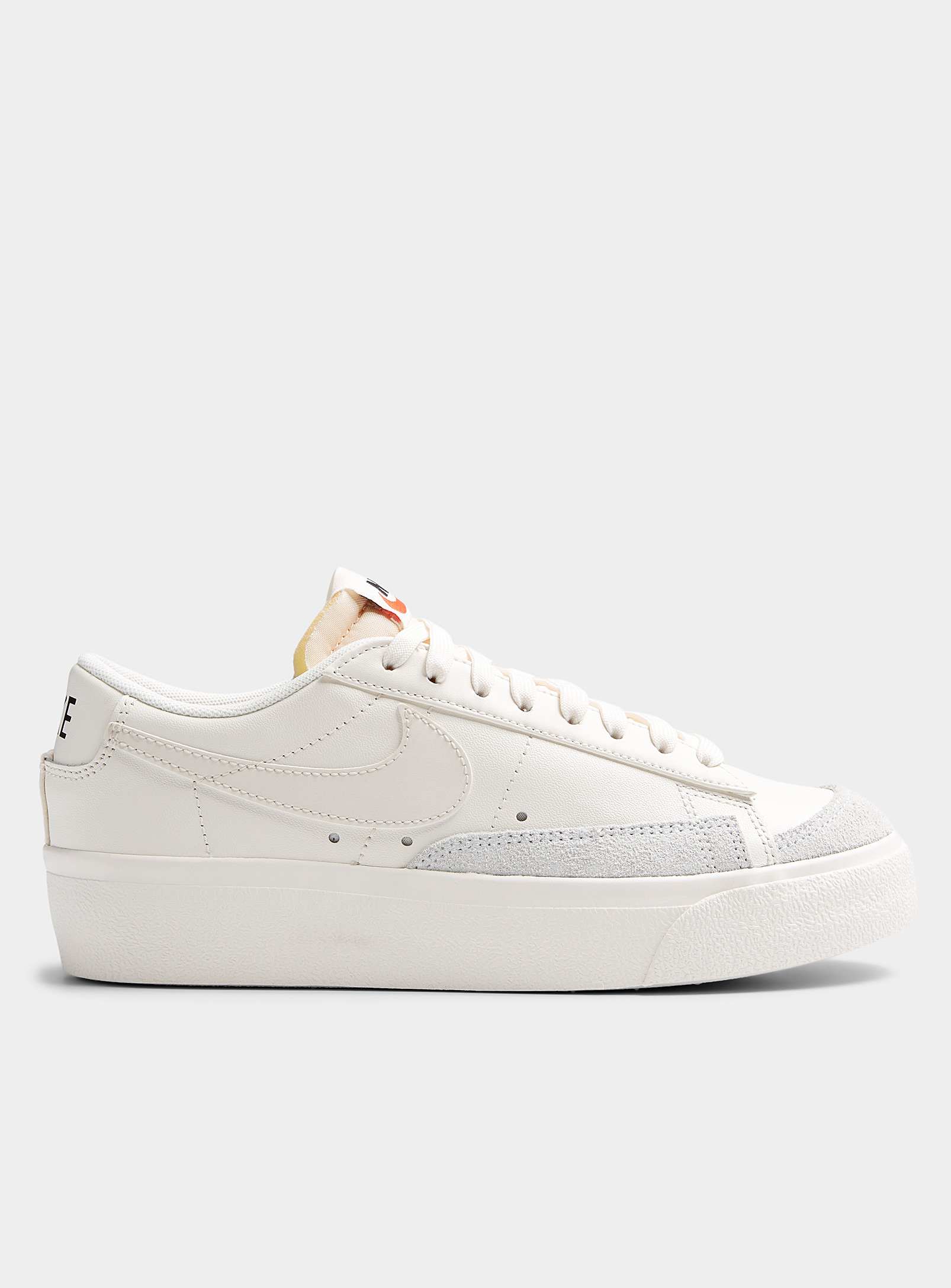 Nike Blazer Low Grey And Voile White Platform Sneakers Women
