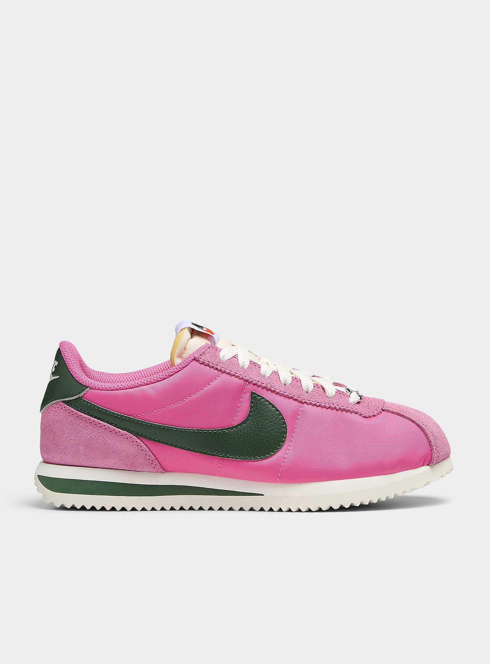 Nike - Green and pink Cortez sneaker Women (Women, Pink, 7)