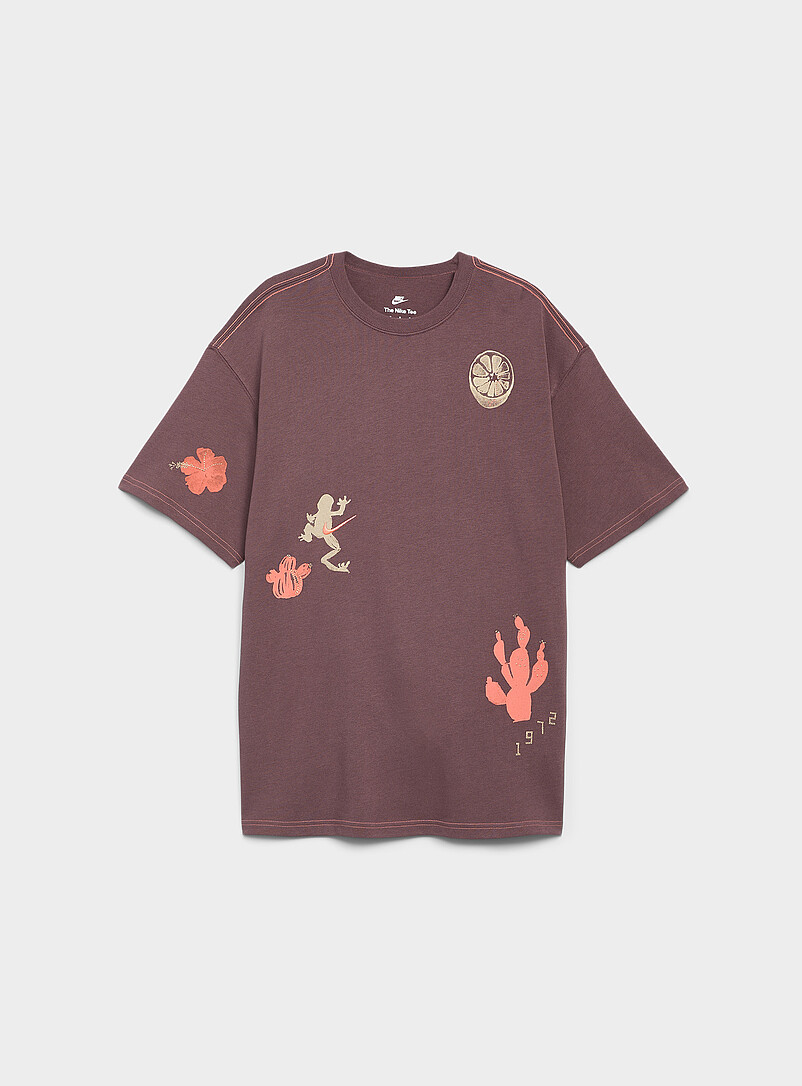 NSW tropical print T-shirt product image (primary)
