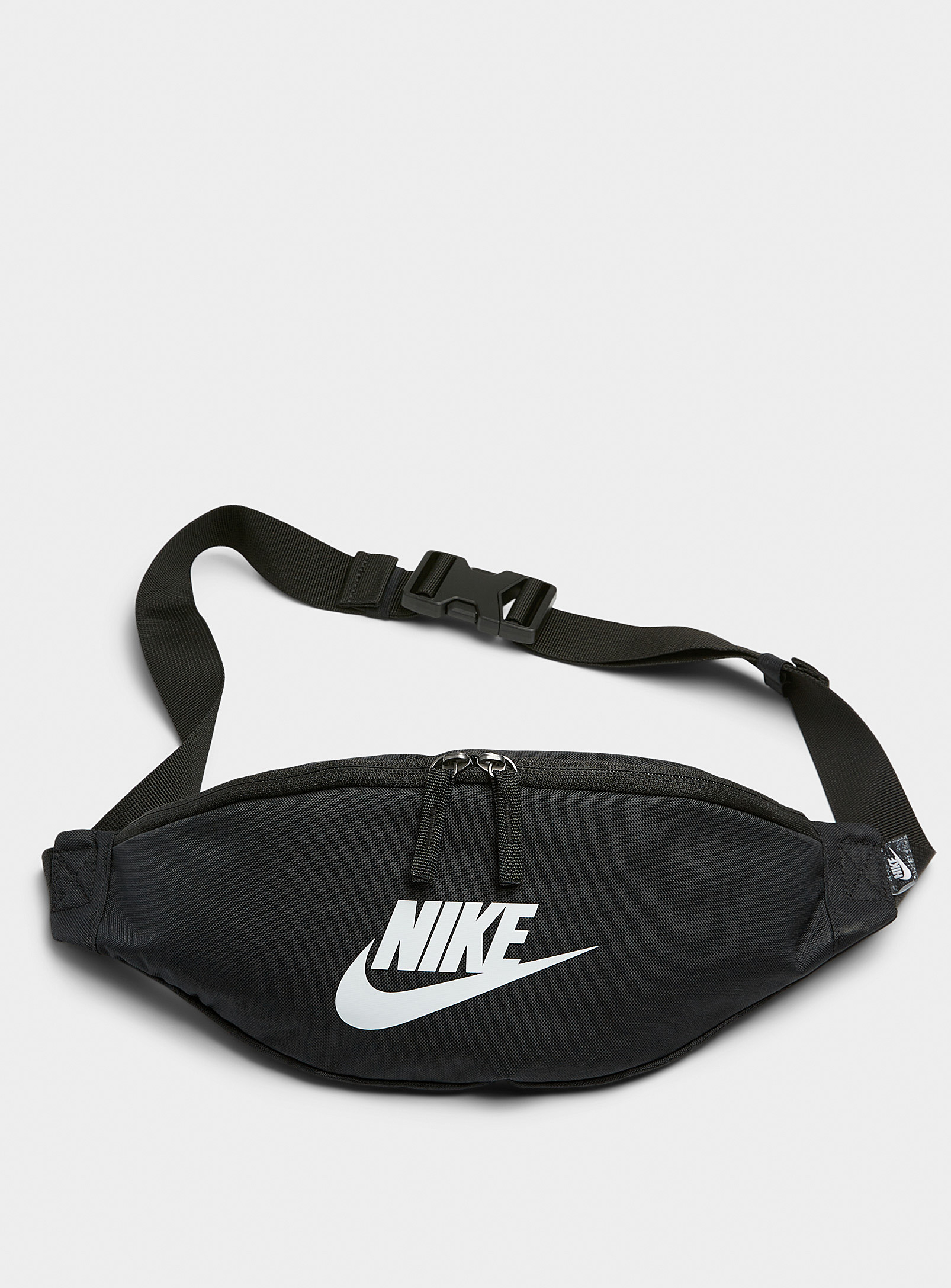 Shop Nike Heritage Belt Bag In Black