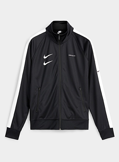nike jacket hoodie swoosh double logo