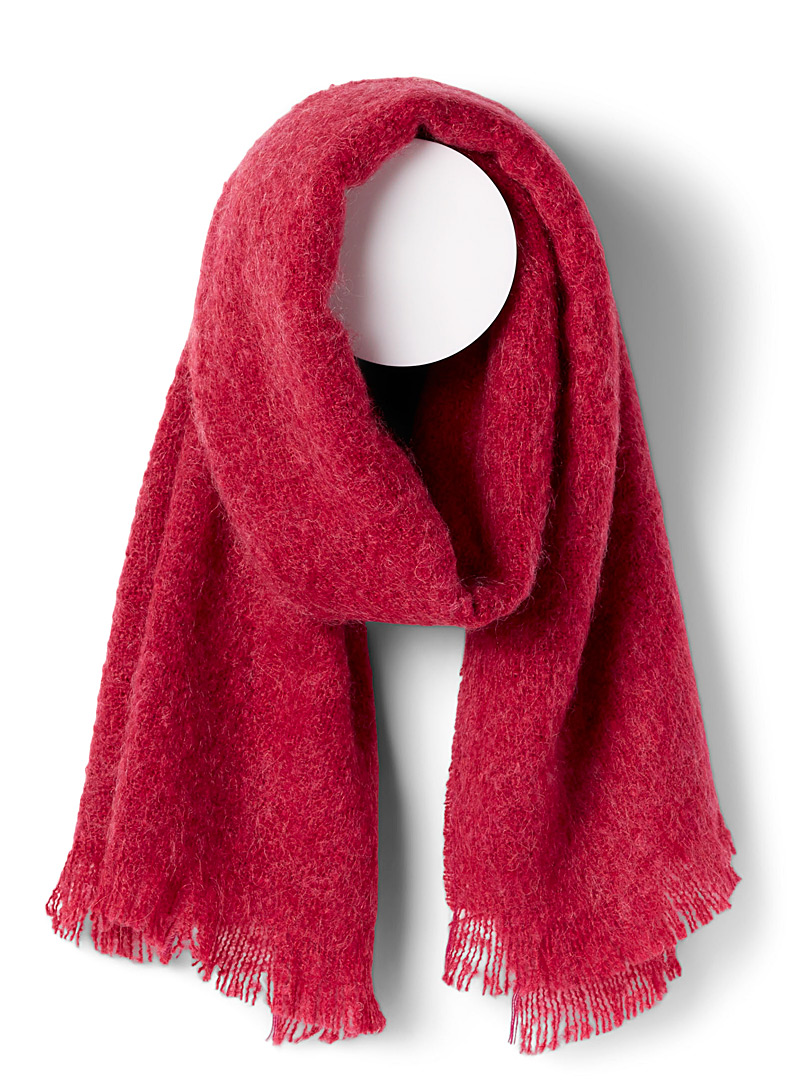 Simons Dusky Pink Cocoon solid scarf for women