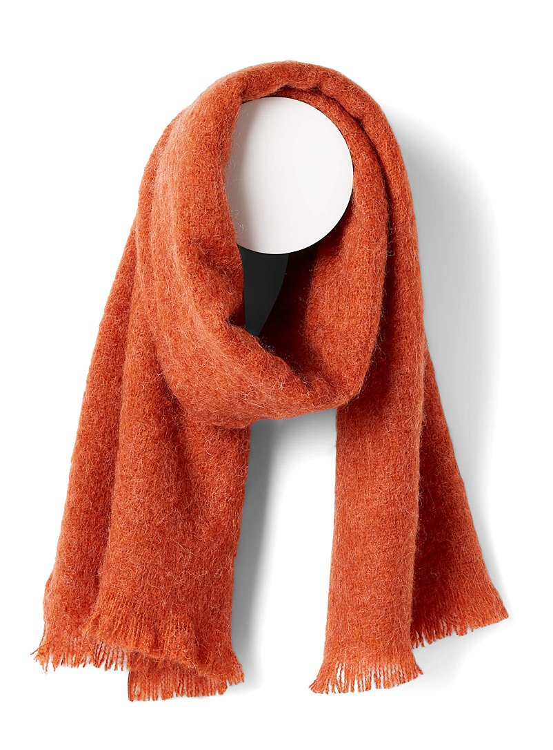 Simons Coral Cocoon solid scarf for women