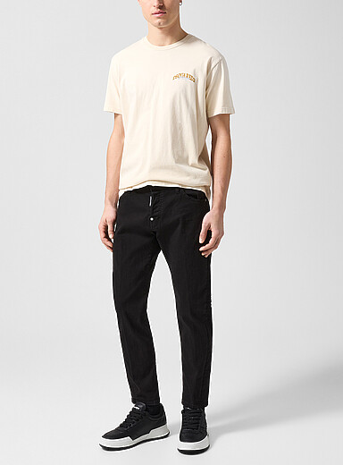 Dsquared2: Le jean noir Slim Twist Noir pour homme