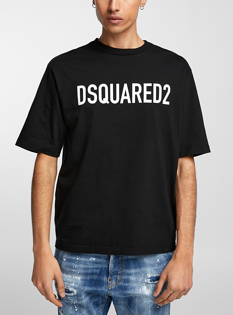 Dsquared2: Le t-shirt à logo Noir pour homme