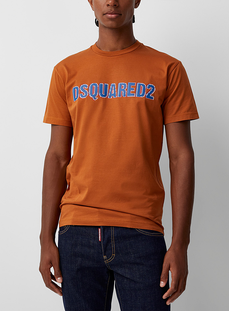 Dsquared2 Brown Video game signature T-shirt for men