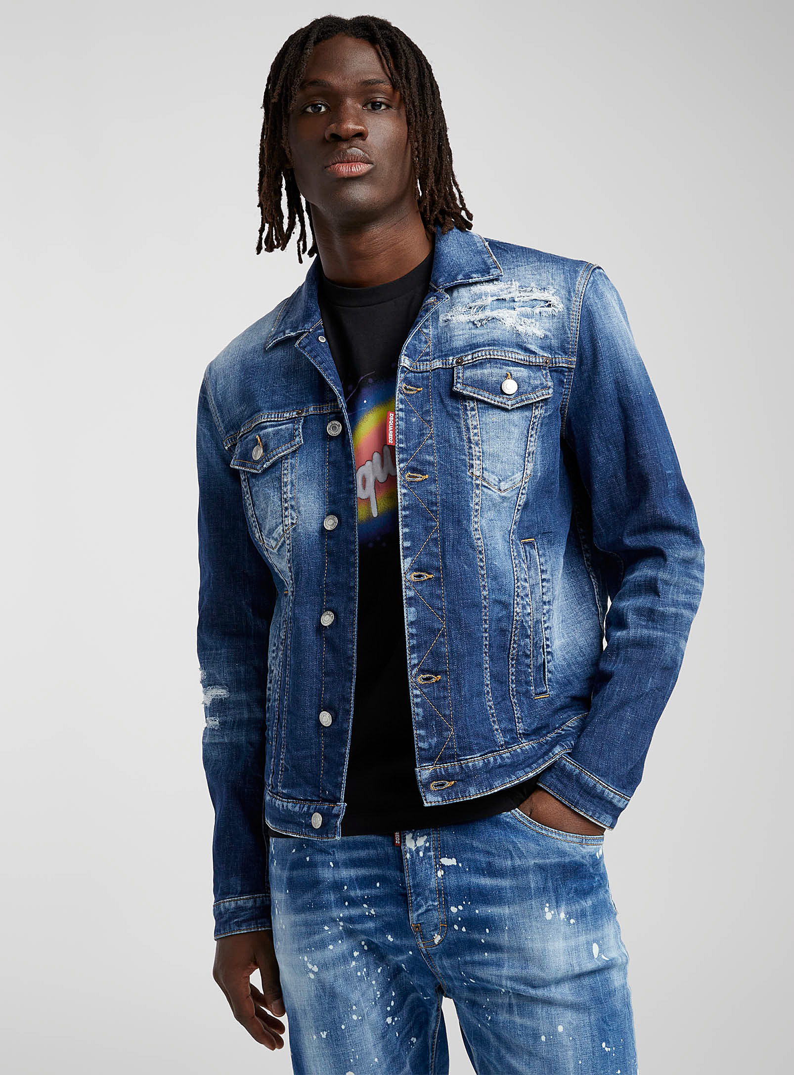 Dsquared2 - Men's Dan torn jean jacket