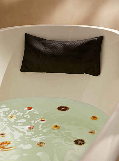Black bath cushion