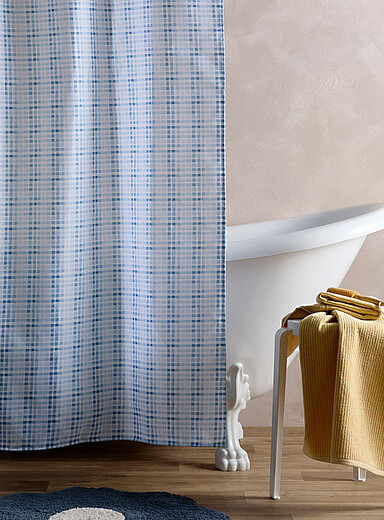 Simons Maison: Le rideau de douche vichy pastel Vichy bleu