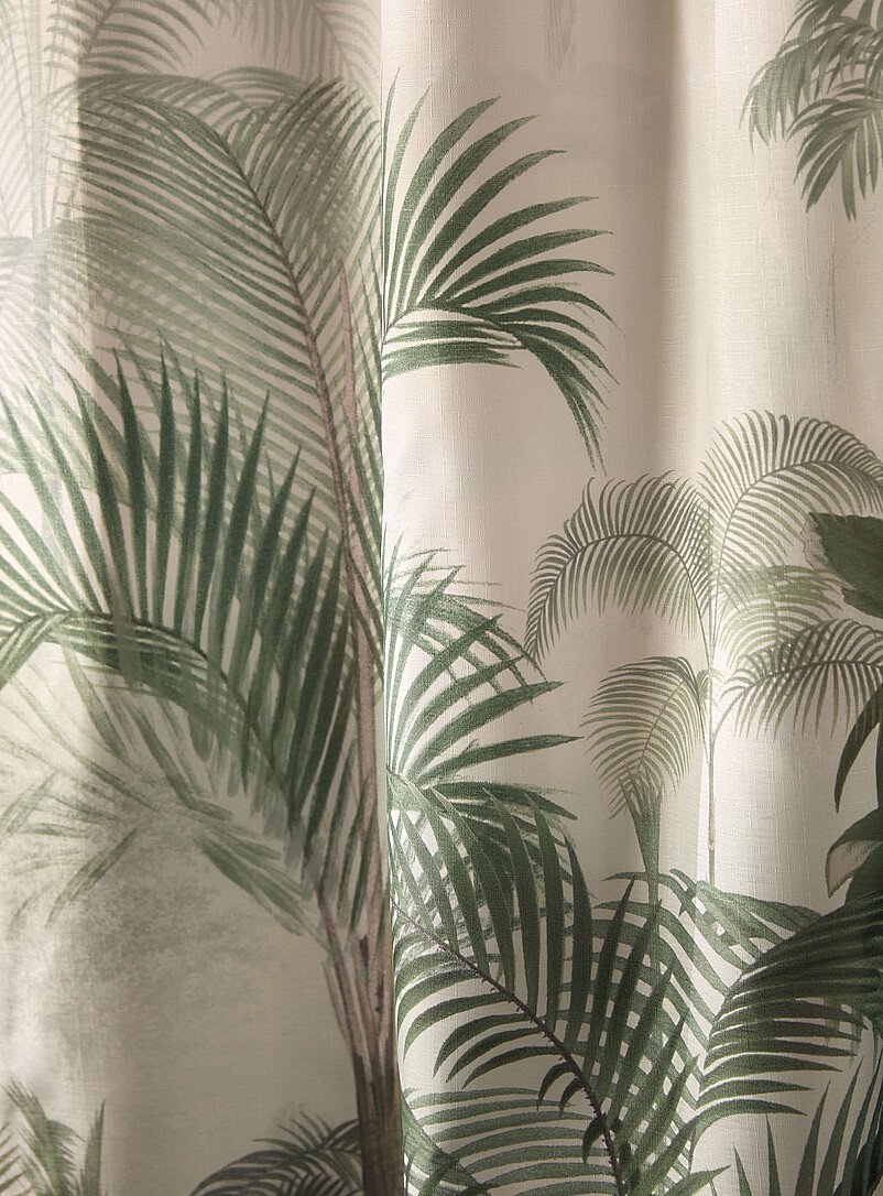 Simons Maison Sage Tropical leaves shower curtain