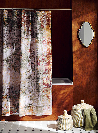 Western tapestry shower curtain