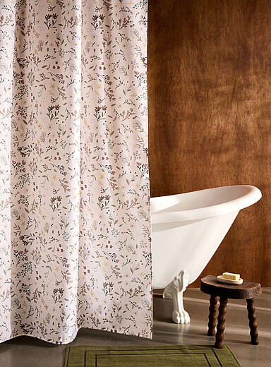 Flowering field shower curtain