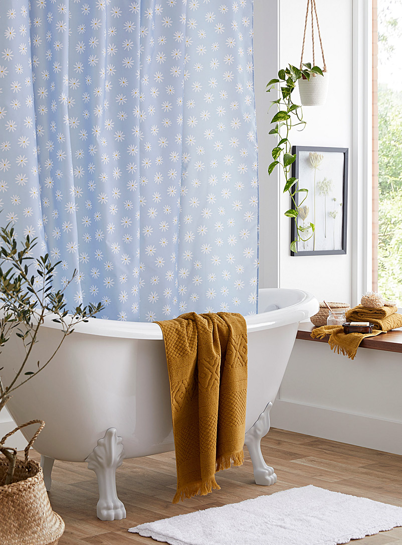 Shower Curtains Hooks Bathroom Simons, Solid Blue Shower Curtains Canada