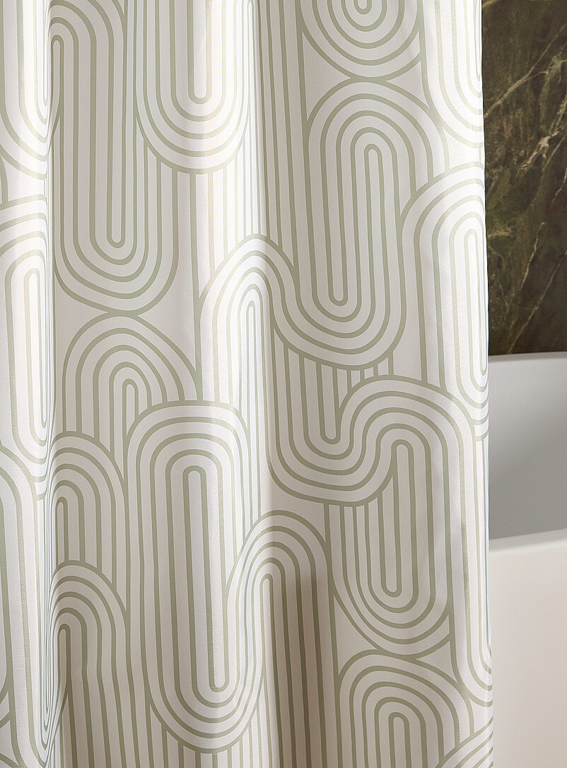 Simons Maison Retro cream Retro arches shower curtain
