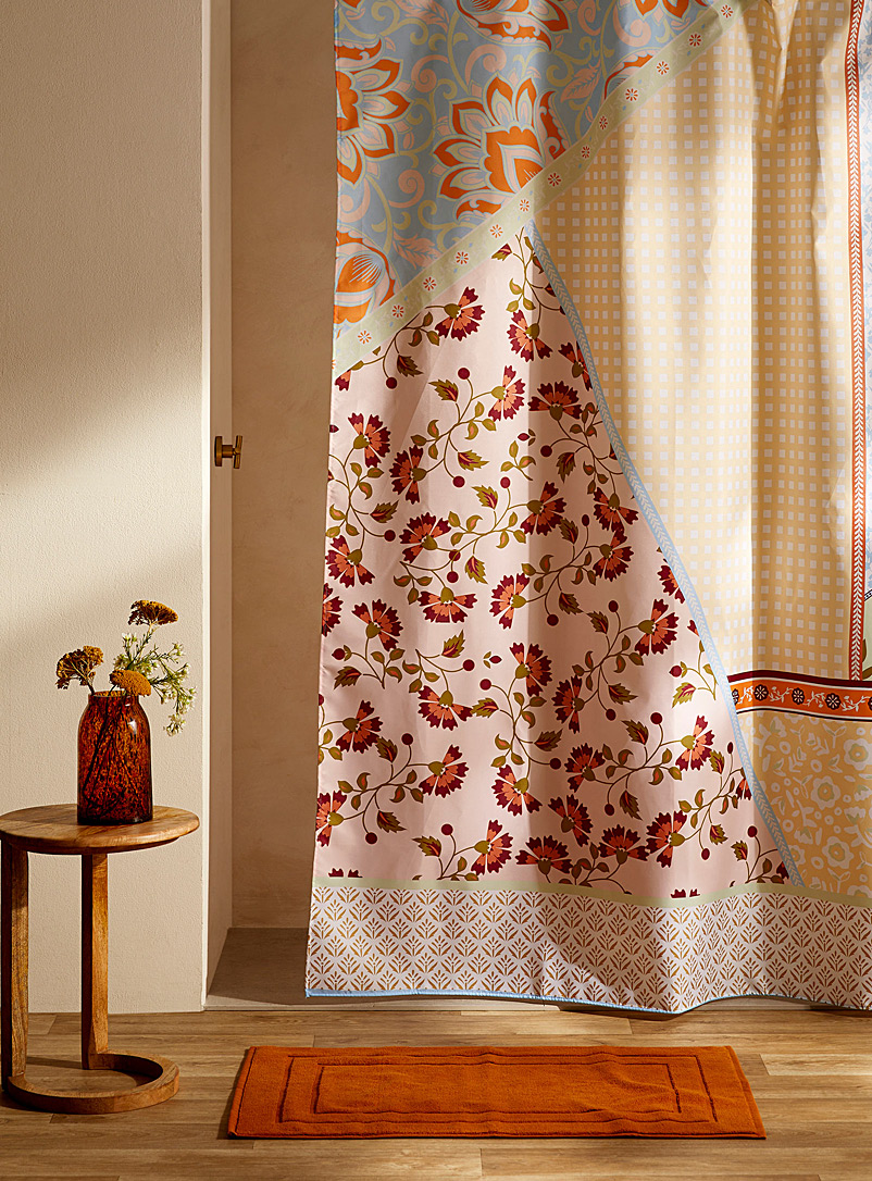 Simons Maison Assorted Summer patchwork shower curtain