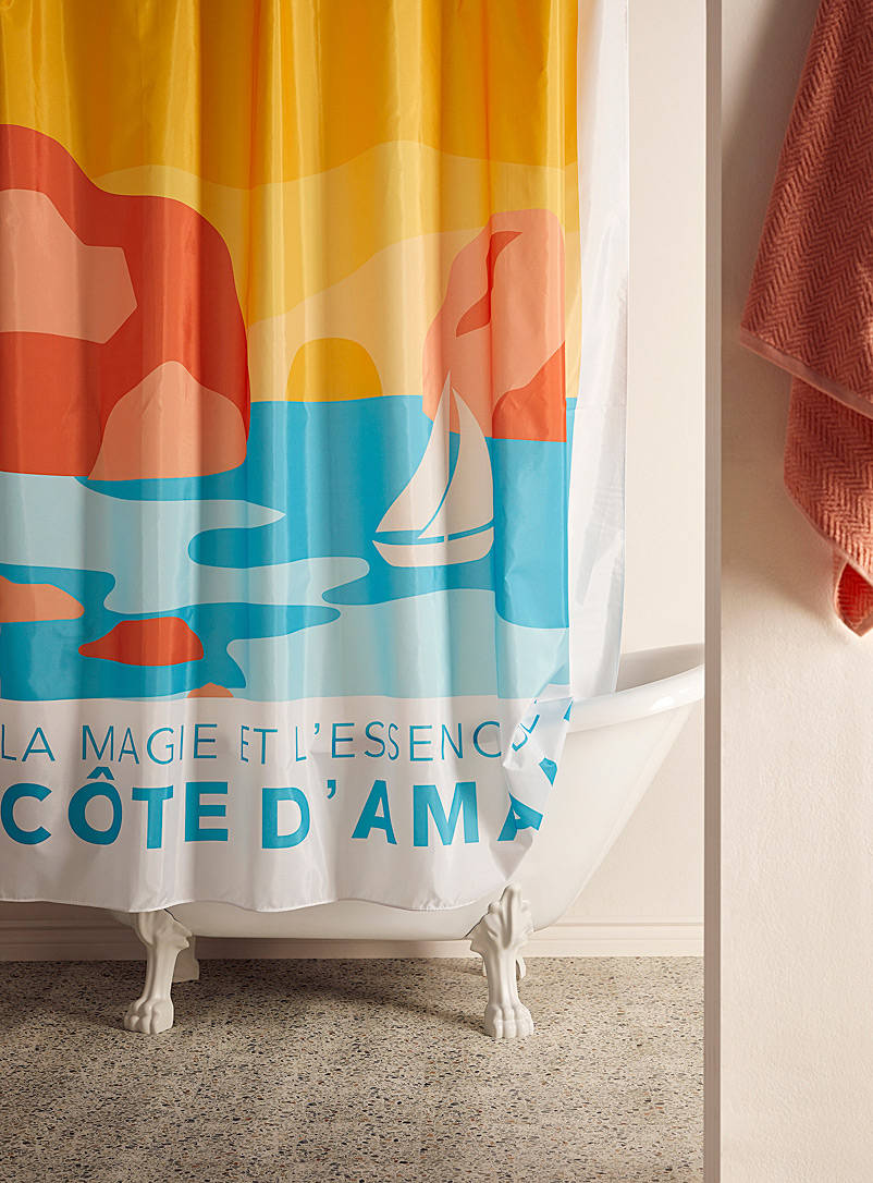 Simons Maison: Le rideau de douche polyester recyclé Amalfi Assorti