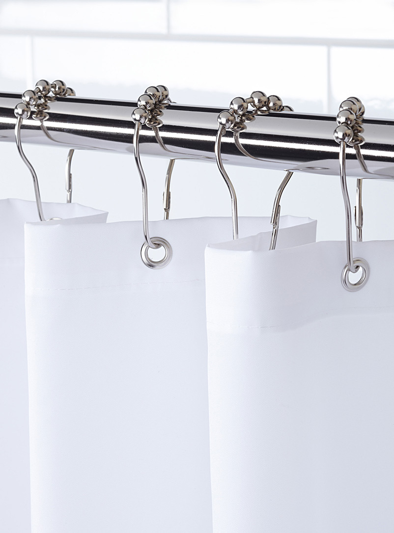 Simons Maison Assorted Stainless ball-bearing shower hooks Set of 12