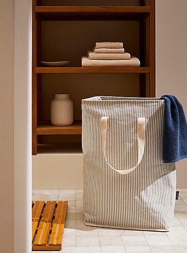 Pyjama stripes laundry basket